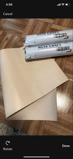 Muse Craft Flawless 12''X24'' 5-6oz Vegetable Tanned Leather Precut| Import  A Grade Tooling Leather Hide 1.9-2.3mm| Full Grain Veg Tan Leather for