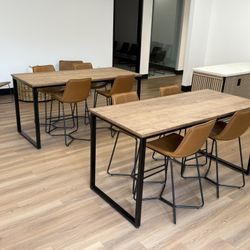 Cb-Brand New Custom Bar-height Table, Break room Table, Wood Table, Dining Tables