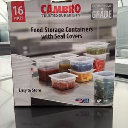 🔥 Cambro Food Storage Containers Set (16 pcs) – New