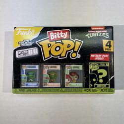 Funko Bitty Pop TMNT Leonardo Michelangelo April O’Neil Mystery Chase NIB In Hand