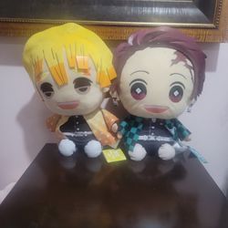 Authentic Zenitsu And Tanjiro Demon Slayer Plushies