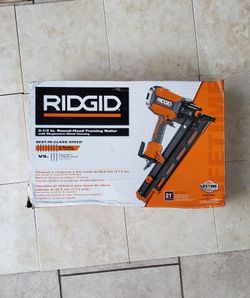 Ridgid Air Pneumatic Framing Nailer 21 Degrees