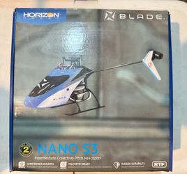 R/C heli Blade Nano S3 6-channel. With xtras