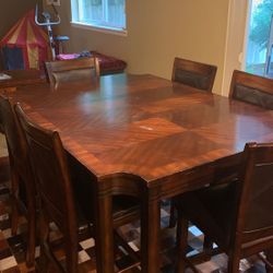 Counter height table and chairs