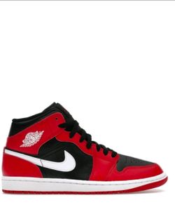 Air Jordan 1 Mid Gym Red Black White - DQ8426-061