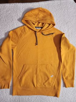DSG Mens Orange Fleece Pullover Hoodie Sweatshirt S Raglan Sleeve RN104141 Vietn