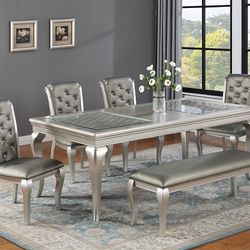 pc Dining Room Set 😍/ Take It home With ONLY $39down/ Hablamos Español Y Ofrecemos Financiamiento 🙋🏻‍♂️