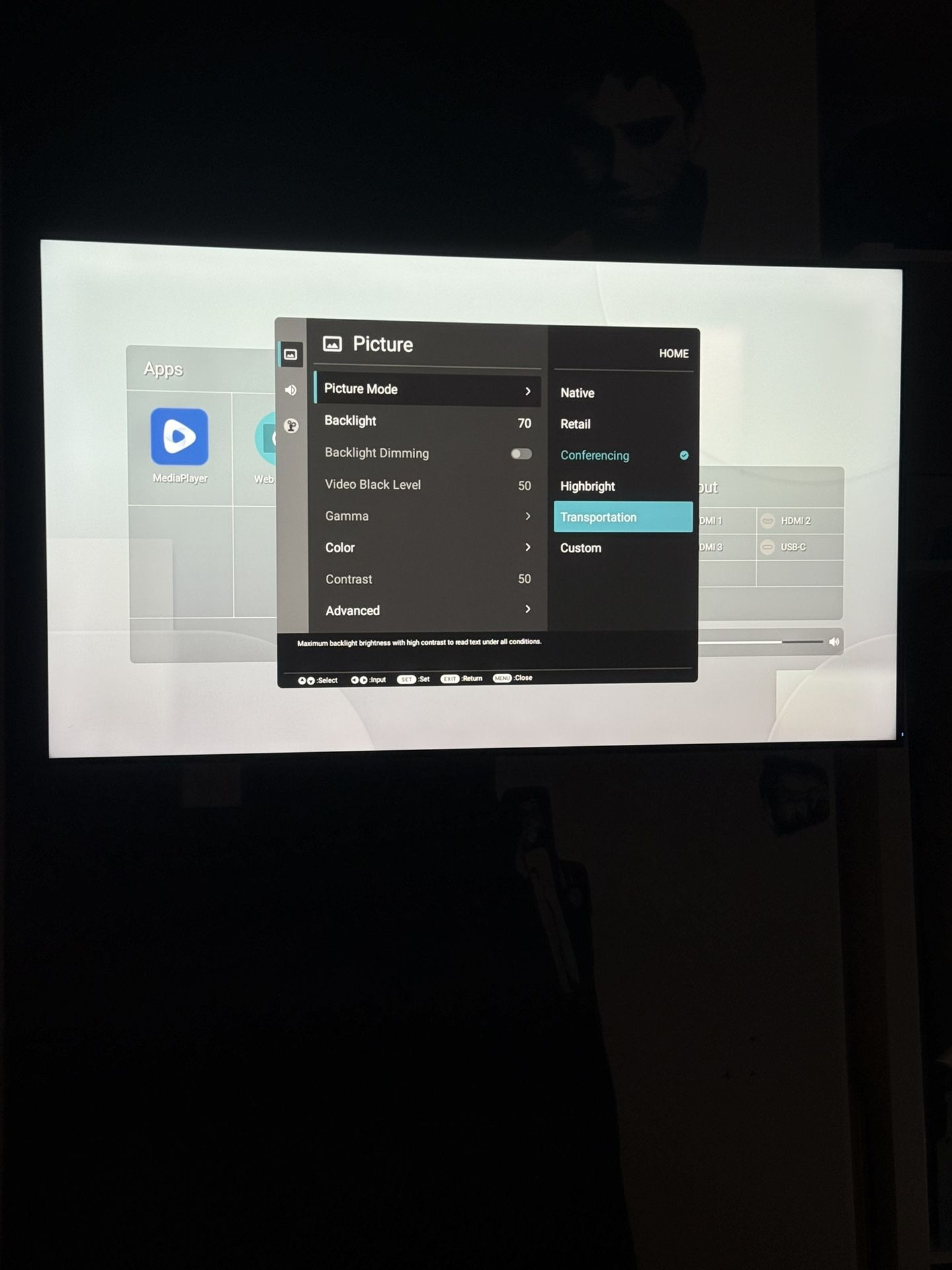 55 Inch Flatscreen