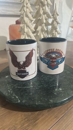 Harley Davidson, coffee cups