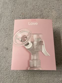 Limerick Love Manual Breast Pump, Easy-to-Use & Portable, Includes ComforTouch Silicone Breast Cup, BPA-Free Bottle with Cap, Silicone Gasket & Stand,