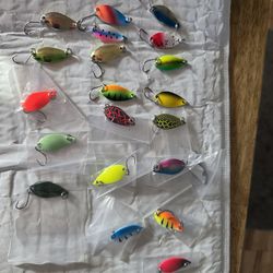 Trout fishing spoons lures jigs new