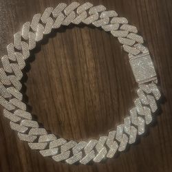 Men’s 24 K Rose Gold Vvs Diamond Cuban Link Chain 