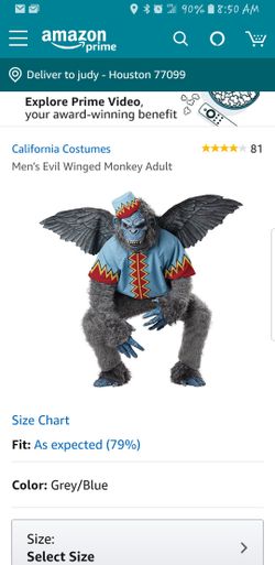 Flying monkey costume