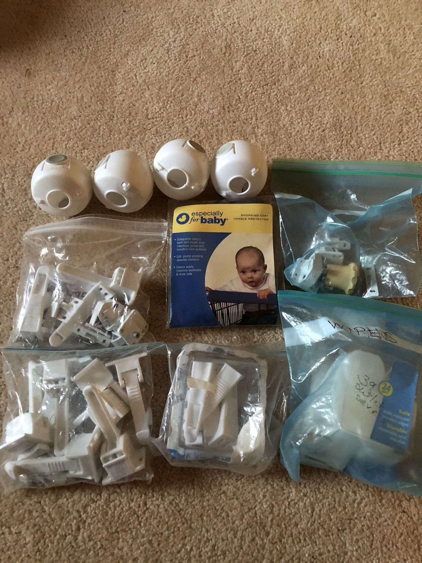Baby safety locks for cabinets/outlet covers/doors