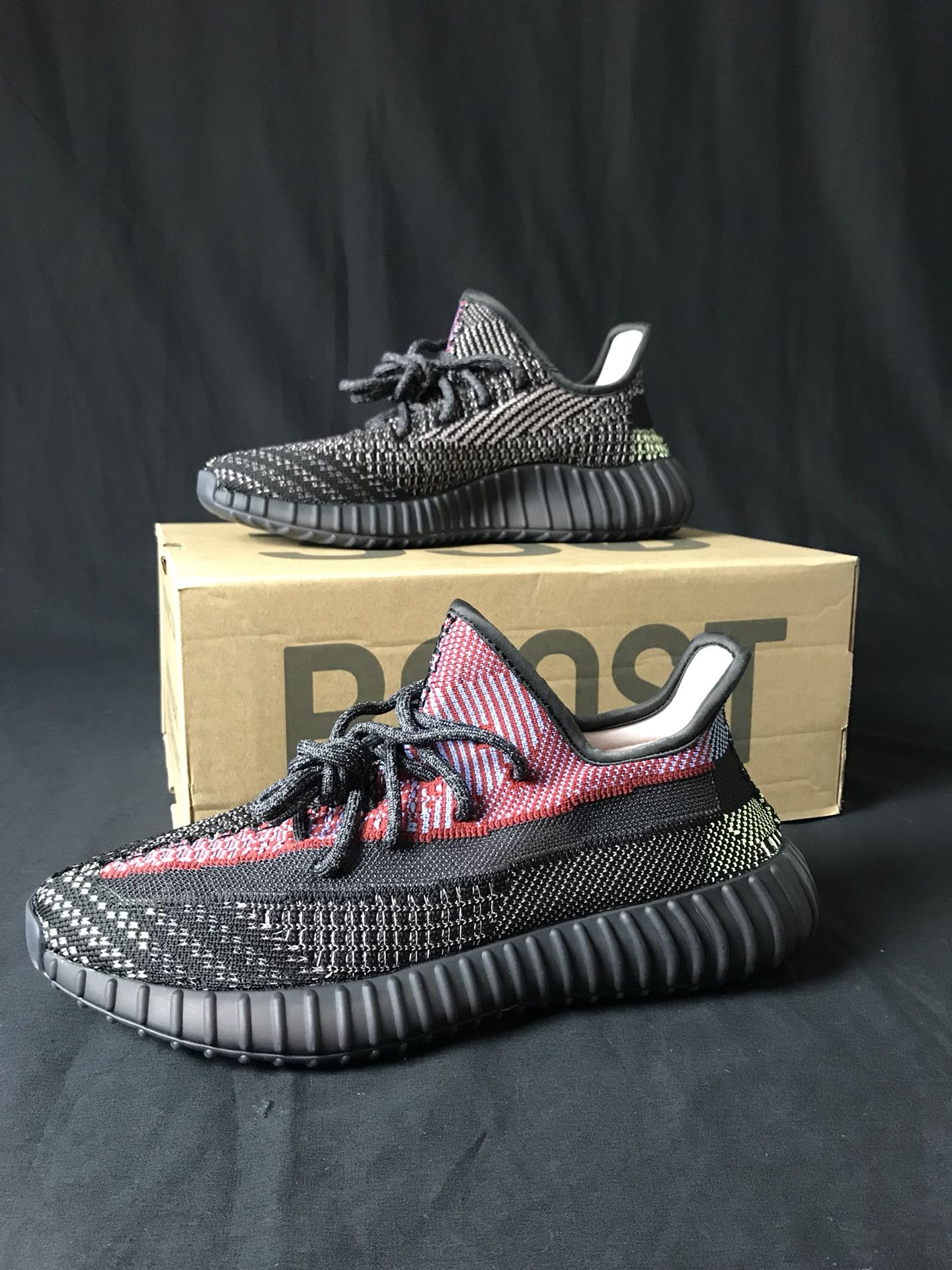 💣💥Final sale Yeezy boost 350 V2 black static & Yechel (reflective) Glow ❗️In stock