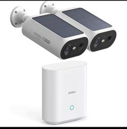 aosu Solar Security Cameras Wireless Outdoor, 2Mins DIY Installation, No Subscription Required Camer