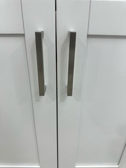SATIN NICKEL 5 1/16” MODERN CABINET PULLS FOR KITCHEN OR BATH