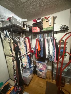 Heavy Duty 6FT Metal Clothing Rack / Closet Organizer