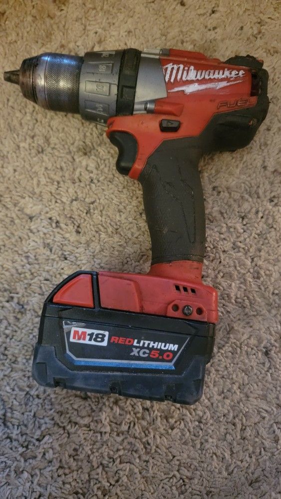 Milwaukee Drill And Battery 