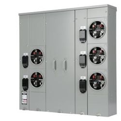 5 Gang Meter, 125A Each Meter, Siesmen, 4 Jaw, 1 Phase Surface Mount