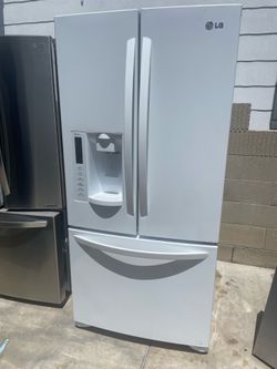 LG 33 wide white French 3 door