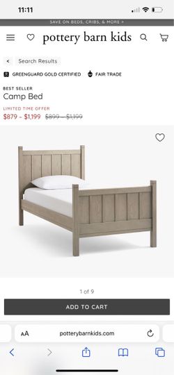 Restoration Hardware  twin bed $350
