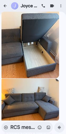L. Shape sofa and storage