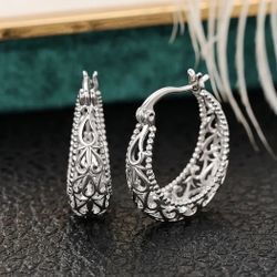 Antique Hollow Basket Earrings 