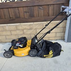 Dewalt 21-in 2-in-1 Gas Self Propelled Walk Behind Lawn Mower 