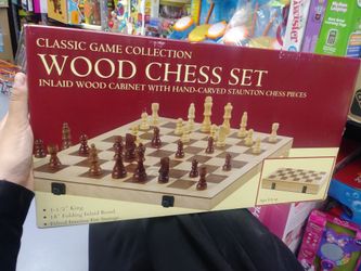 Classic Game Collection Wood Chess Set.
