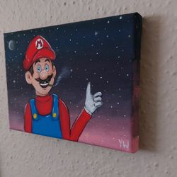Super Mario Original Acrylic Painting 