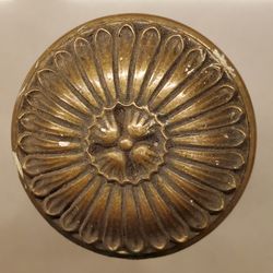 Antique Brass Victorian Rosetta Door Knob 
