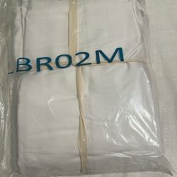 L RO2M 100% Bamboo Wrinkle W(White, Queen Set 