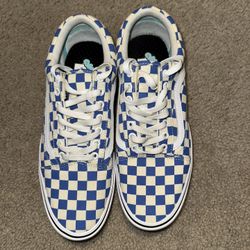 Blue Checker Vans 