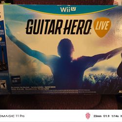 WII U 3pc Guitar Hero New Open Box