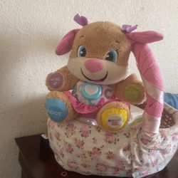 Fisher Price Laugh & Learn Baby Toddler Smart Stages Interactive Plush Dog