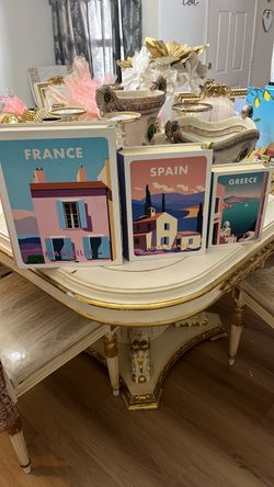 Travel Destination Notebook Set – France, Spain, Greece