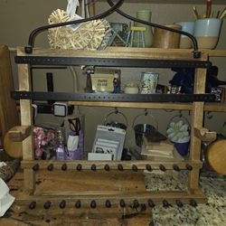Rustic wood extra large jewelry hanger