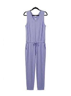NWOT 32 Degrees Women's Soft Comfy Jumpsuit Size M Color Light Blue