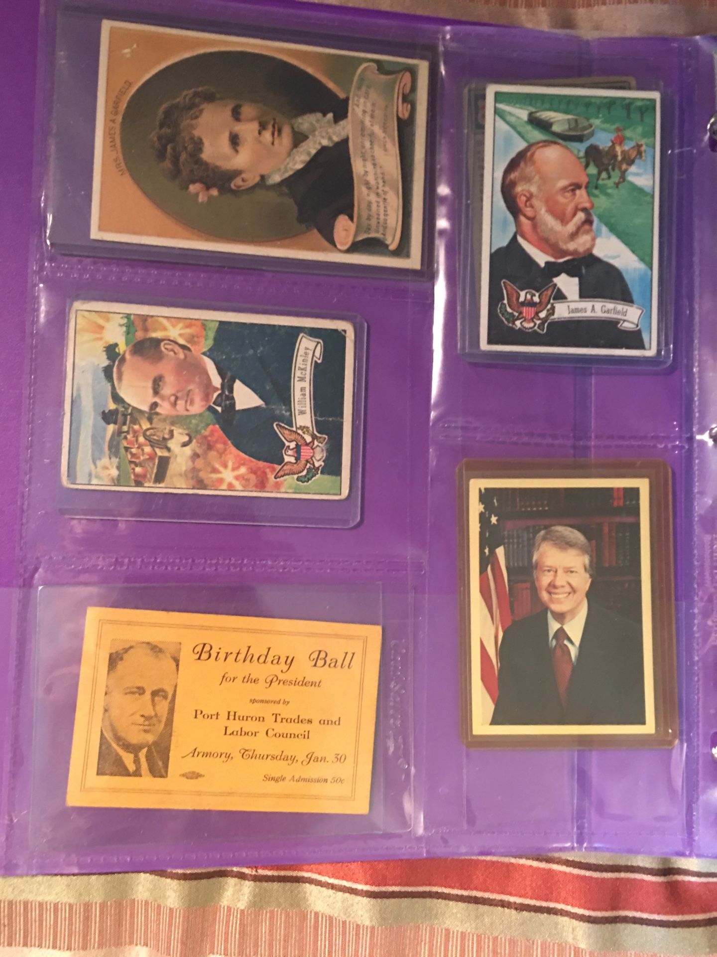 President Franklin Roosevelt invitation birthday pass and more