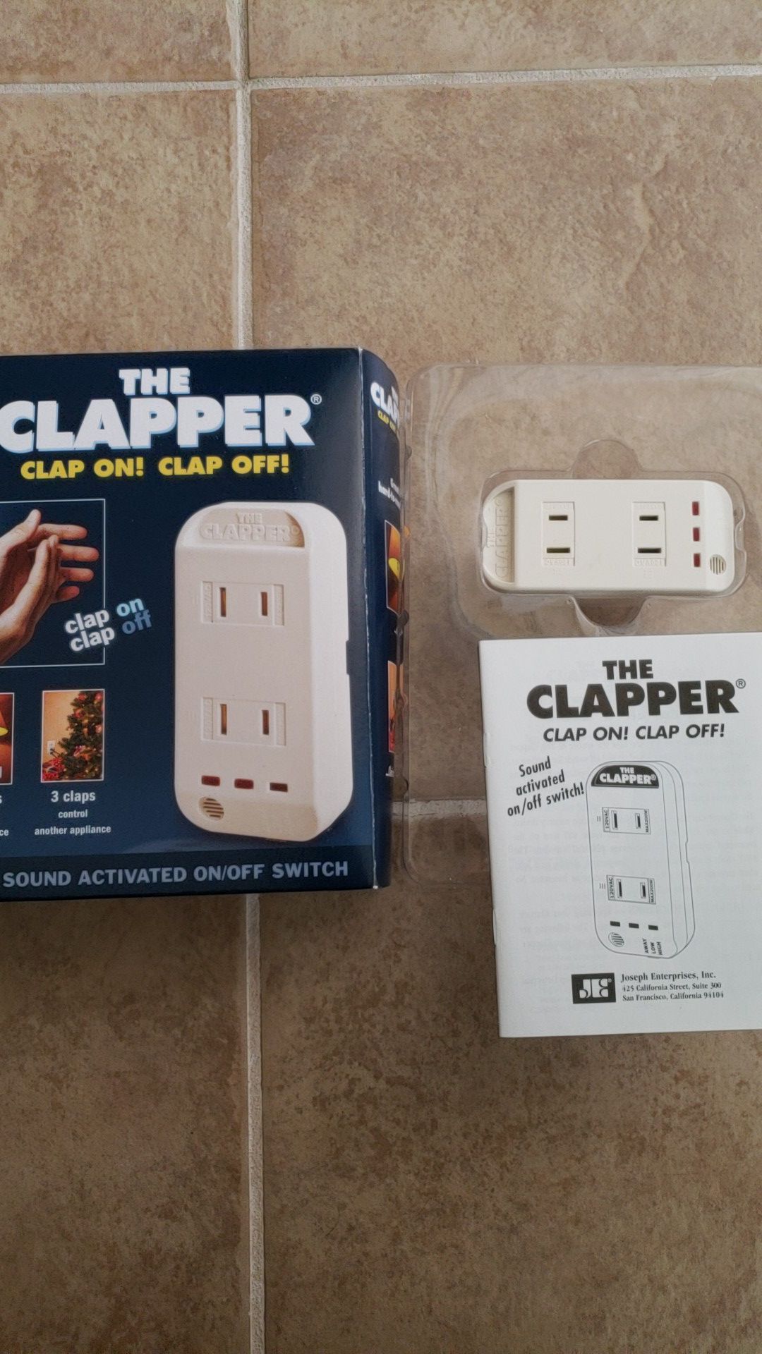 The Clapper Sound Activated Clap On /Off Light Switch