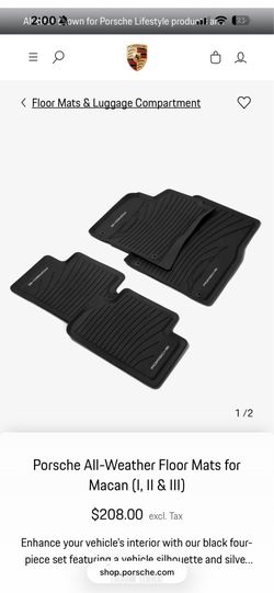 Porsche car mats