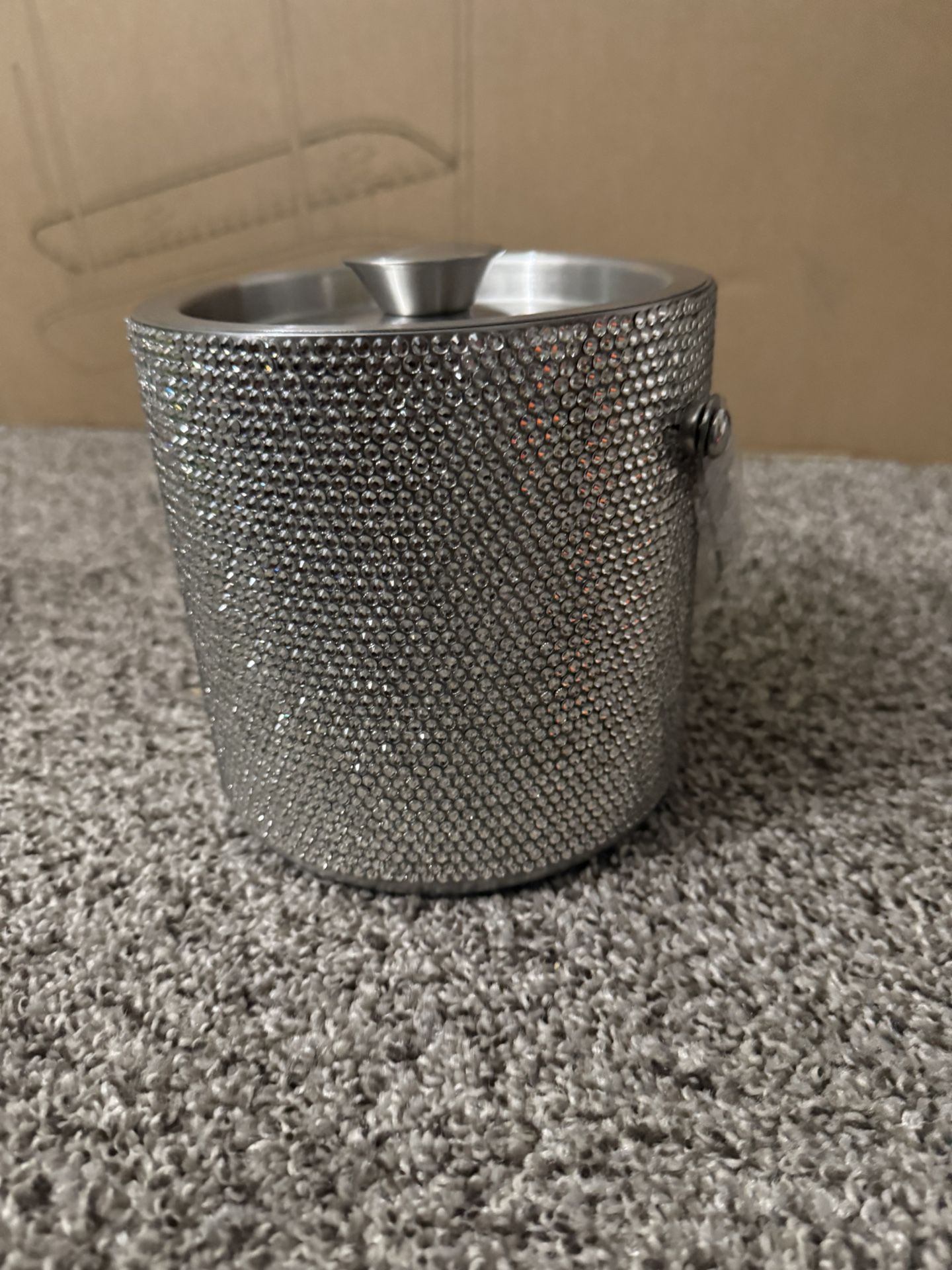 Bling Ice Bucket with Ice Tong & Lid