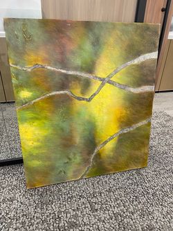 Oversized Modern Earth-Tone Gallery Canvas 48”x54”