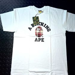 Burberry bape shirt size medium and large