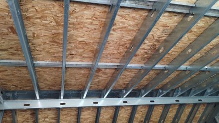 Metal beams / plywood