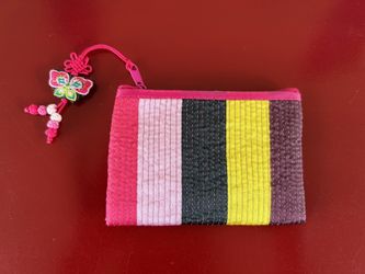 Colorful Striped Pouch New