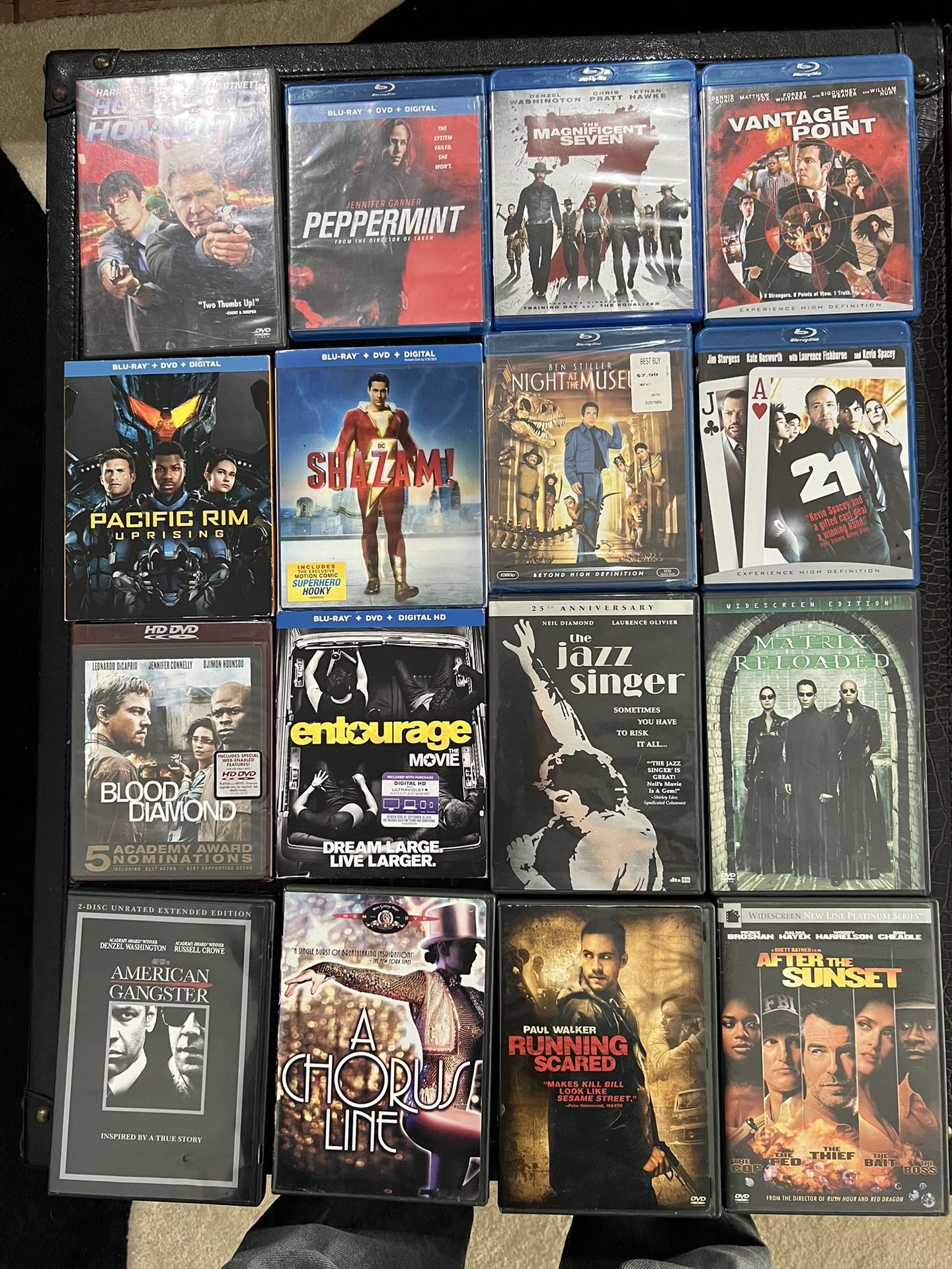 DVD's Blue Ray and Standard