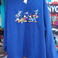 Vintage Disney Fleece Sweater Xxl