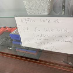 PS4 for sale with 2 controllers